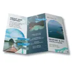 Brochures glossy coat tri-fold