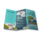 Brochures tri-fold Glossy coat